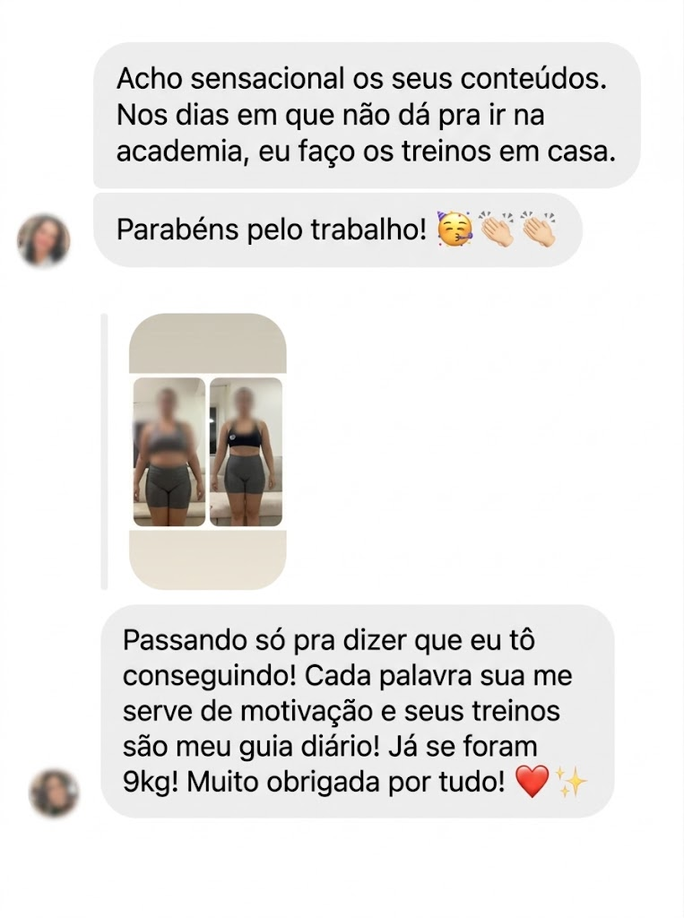 Relatos sobre treinar em casa e encontrar motivação na rotina